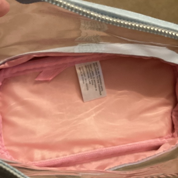 Juicy Couture 2 Piece Nested Travel Cosmetic Bag Set w/Toiletry Bottle NWT - Picture 5 of 14